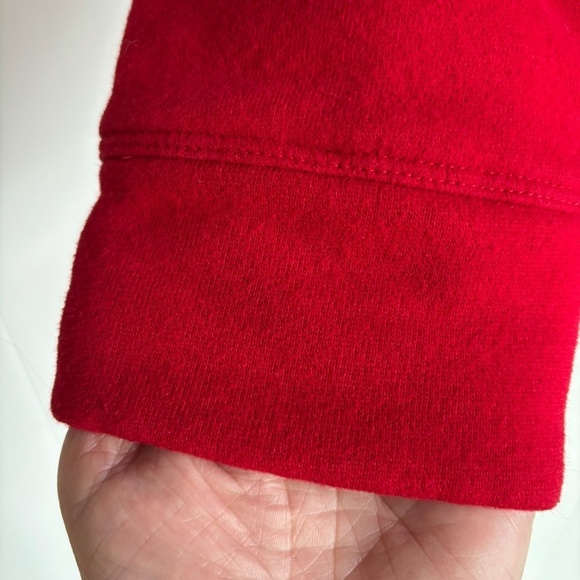 Tommy Hilfiger super soft red funnel neck pullover sweatshirt size L - Picture 4 of 13